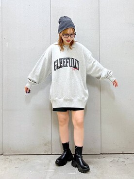 「アイテム（スウェット）」を使った、akn.さん（レディース・158cm・20代）の秋コーディネート