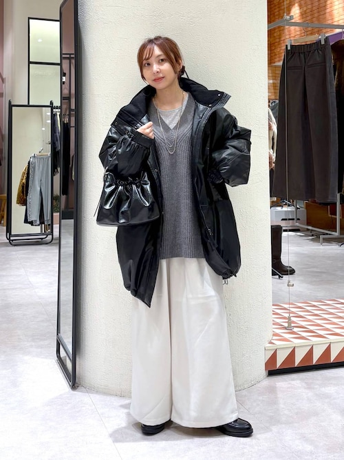 14〜16日まで発送不可×Cow Leather Laura Stitch レザーモンスターコート 580459（ブルゾン）｜LOWRYS FARM（ローリーズ