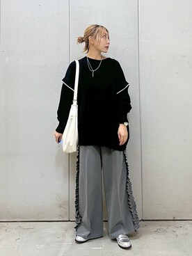 「ドットエスティ秋コーデ」｜「アイテム（アクセサリー）」を使った、akn.さん（レディース・158cm）の秋コーディネート