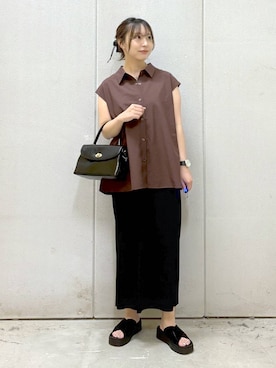 「アイテム（シャツ/ブラウス）」を使った、akn.さん（レディース・158cm・30代）の夏コーディネート