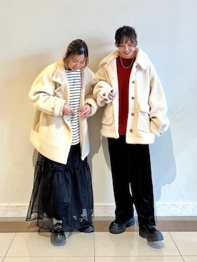 「アイテム（その他トップス）」を使った、akn.さん（レディース・158cm・20代）の冬コーディネート