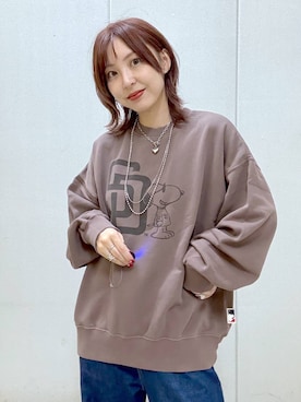 「アイテム（スウェット）」を使った、akn.さん（レディース・158cm・30代）の夏コーディネート