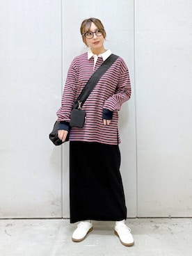 「アイテム（スニーカー）」を使った、akn.さん（レディース・158cm・20代）の春コーディネート