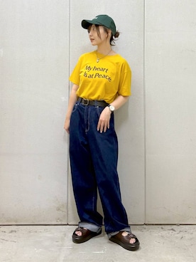 「アイテム（パンツ）」を使った、akn.さん（レディース・158cm・30代）の夏コーディネート