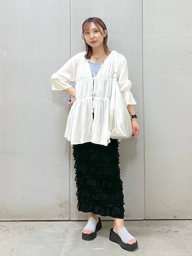 「アイテム（タンクトップ）」を使った、akn.さん（レディース・158cm・20代）の夏コーディネート