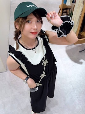 「アイテム（スマホグッズ）」を使った、akn.さん（レディース・158cm）の夏コーディネート