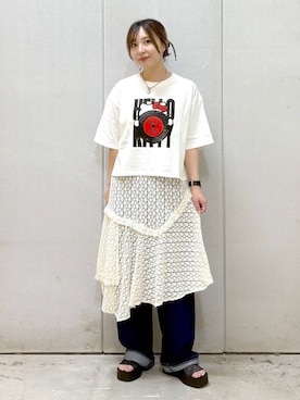 「アイテム（パンツ）」を使った、akn.さん（レディース・158cm・30代）の夏コーディネート