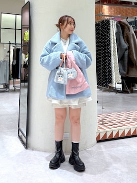 「アイテム（エコバッグ/サブバッグ）」を使った、akn.さん（レディース・158cm）の秋コーディネート