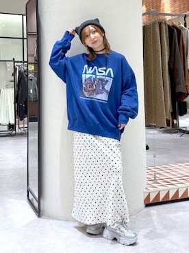 「アイテム（スウェット）」を使った、akn.さん（レディース・158cm・30代）の秋コーディネート
