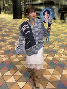 「SLY（スライ）のアイテム」を使った、rin.さん（レディース・153cm）の秋コーディネート