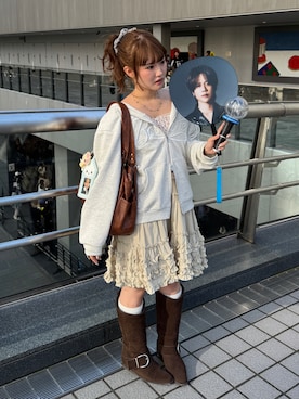 「SOLLON.（ソルロン）のアイテム」を使った、rin.さん（レディース・153cm）の秋コーディネート