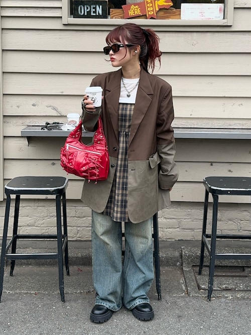 TINA：JOJUN ハンドバッグ ハートスタッズ バッグ : ZOZOTOWN