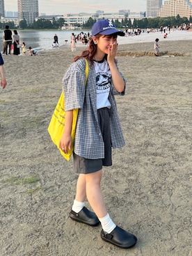 「Rest&Recreation（レストアンドレクリエーション）のアイテム」を使った、rin.さん（レディース・153cm）の秋コーディネート