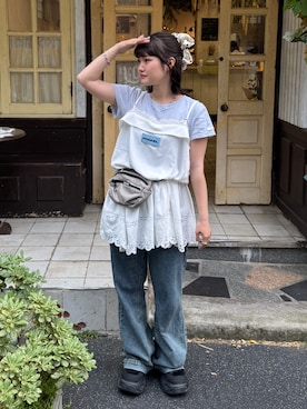 「FREE'S MART（フリーズマート）のアイテム」を使った、rin.さん（レディース・153cm）の春コーディネート