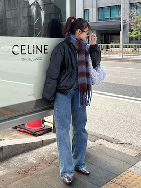 「LA BELLE ETUDE（ラベルエチュード）のアイテム（シューズ）」を使った、rin.さん（レディース・153cm）の冬コーディネート