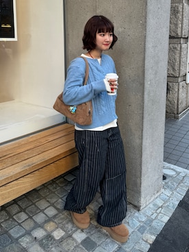 「Kastane（カスタネ）のアイテム」を使った、rin.さん（レディース・153cm）の秋コーディネート