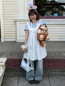 「JEANASIS（ジーナシス）のアイテム」を使った、rin.さん（レディース・153cm）の夏コーディネート