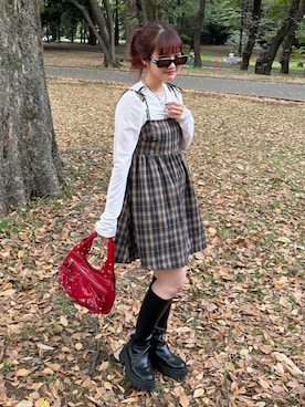 「ロングブーツ」｜rin.さん（レディース・153cm）の秋コーディネート