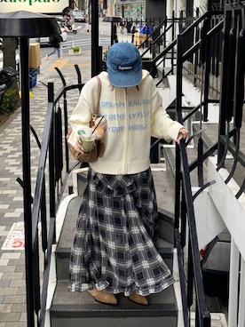 「STANDOIL（スタンドオイル）のアイテム」を使った、rin.さん（レディース・153cm）の冬コーディネート