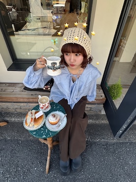 「LIAN（リアン）のアイテム」を使った、rin.さん（レディース・153cm）の春コーディネート