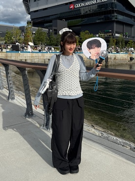 「GYDA（ジェイダ）のアイテム」を使った、rin.さん（レディース・153cm）の春コーディネート