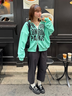 「X-girl（エックスガール）のアイテム」を使った、rin.さん（レディース・153cm）の秋コーディネート