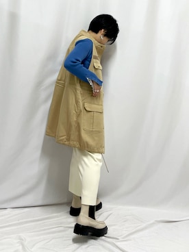 「Casselini（キャセリーニ）のアイテム（ブーツ）」を使った、chiiさん（レディース・145cm）の秋コーディネート