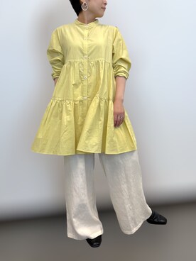 「ティアードブラウス」｜chiiさん（レディース・145cm）の春コーディネート