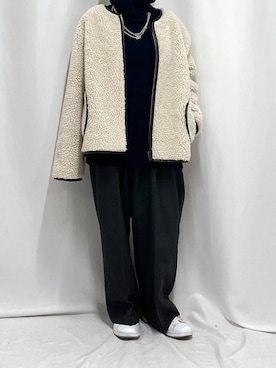 「HERMES（エルメス）のアイテム」を使った、chiiさん（レディース・145cm）の冬コーディネート