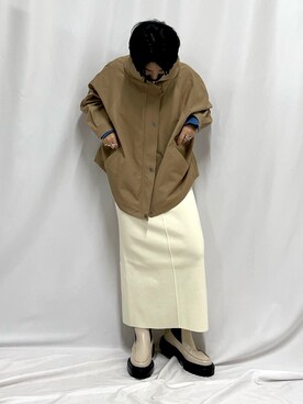 「Casselini（キャセリーニ）のアイテム（ブーツ）」を使った、chiiさん（レディース・145cm）の秋コーディネート