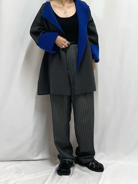 「Q（キュー）のアイテム（その他アウター）」を使った、chiiさん（レディース・145cm）の秋コーディネート