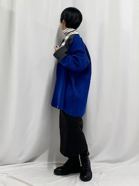 「Q（キュー）のアイテム（その他アウター）」を使った、chiiさん（レディース・145cm）の秋コーディネート
