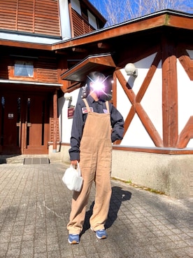 「JOURNAL STANDARD relume（ジャーナルスタンダード　レリューム）のアイテム（オールインワン・サロペット）」を使った、plumeさん（レディース・153cm）の春コーディネート