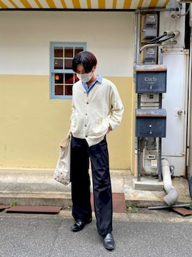 「STUDIOUS（ステュディオス）のアイテム（シューズ）」を使った、川井 俊幸さん（メンズ・178cm）の秋コーディネート