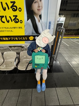 「アイテム（ローファー）」を使った、クリヤマさん（レディース・158cm）の秋コーディネート