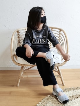 「アイテム（サンダル）」を使った、かんでんちさん（キッズ・140cm）の春コーディネート