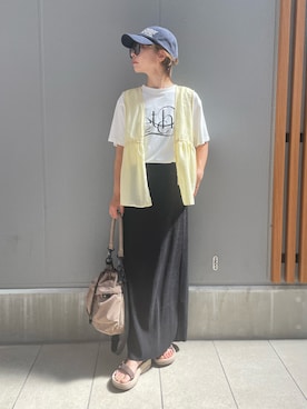 「LEPSIM（レプシィム）のアイテム」を使った、myuca5さん（レディース・156cm）の夏コーディネート