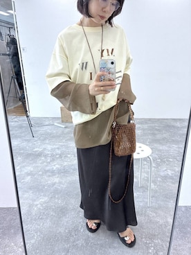 「LEPSIM（レプシィム）のメタルスライドサンダル　638914（Sandals、ブラック系）」を使った、noriさん（レディース・155cm）の春コーディネート