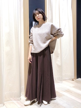 「A part by（アパートバイ）のアイテム（リング）」を使った、noriさん（レディース・155cm）の秋コーディネート