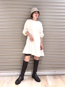 「キュロット」｜「アイテム（ブラウン系）」を使った、noriさん（レディース・155cm）の秋コーディネート