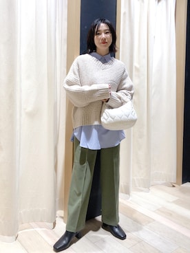 「A part by（アパートバイ）のアイテム（リング）」を使った、noriさん（レディース・155cm）の秋コーディネート