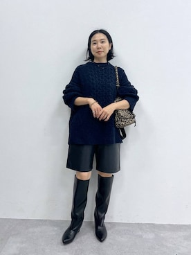 「アイテム（アクセサリー）」を使った、noriさん（レディース・155cm・30代）の秋コーディネート