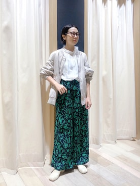 「アイテム（イヤーカフ）」を使った、noriさん（レディース・155cm）の冬コーディネート