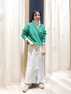 「アイテム（イヤーカフ）」を使った、noriさん（レディース・155cm）の冬コーディネート
