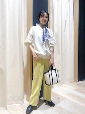 「A part by（アパートバイ）のアイテム（リング）」を使った、noriさん（レディース・155cm）の秋コーディネート