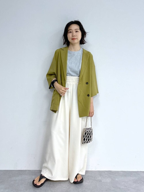 【希少】DIMMOIRE×REFREMコラボ　ジップカットソー　レイヤード 希少】DIMMOIRE×REFREMコラボ ジップカットソー レイヤード