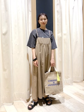 「ミッキーT」｜「アイテム（ワンピース/ドレス）」を使った、noriさん（レディース・155cm）の夏コーディネート