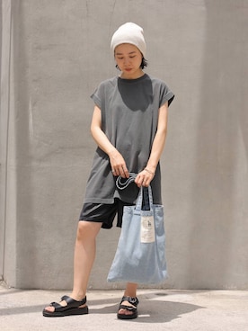 「アイテム（帽子）」を使った、noriさん（レディース・155cm・30代）の夏コーディネート