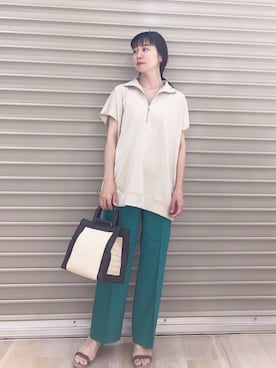 「IOSSELLIANI（イオッセリアーニ）のアイテム（アクセサリー）」を使った、noriさん（レディース・155cm）の春コーディネート