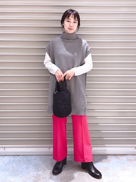 noriさん（レディース・155cm）の冬コーディネート